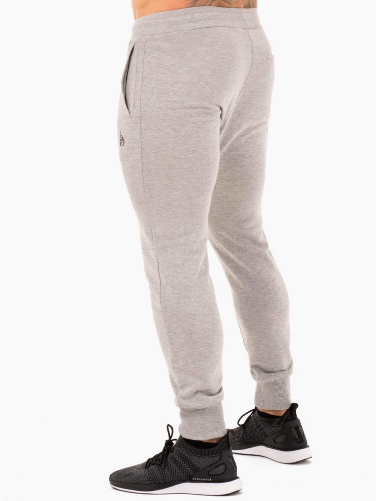 Ryderwear Sportowe Fleece Track Pants Szare | MASZXU087