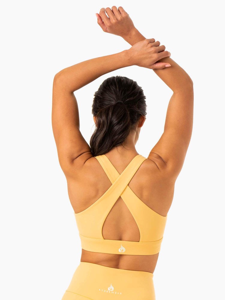 Ryderwear Staples Cross Over Sports Bra Mango | MSNZKV604