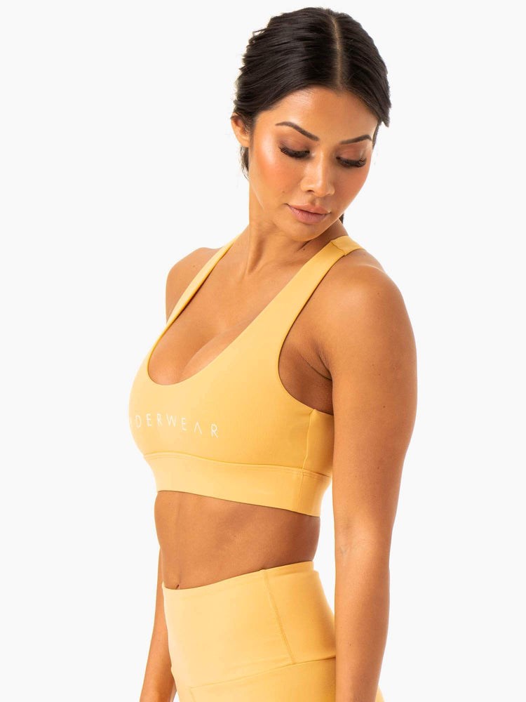 Ryderwear Staples Cross Over Sports Bra Mango | MSNZKV604