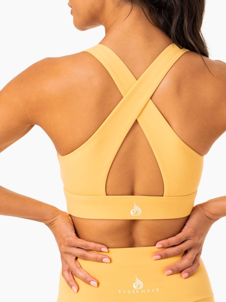 Ryderwear Staples Cross Over Sports Bra Mango | MSNZKV604