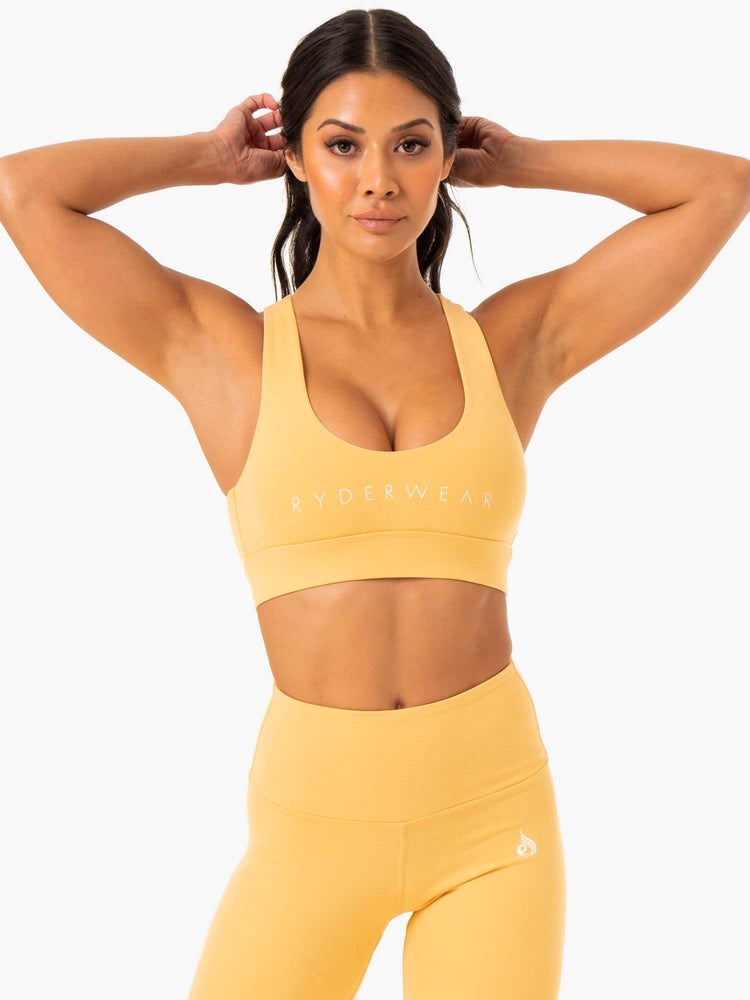 Ryderwear Staples Cross Over Sports Bra Mango | MSNZKV604