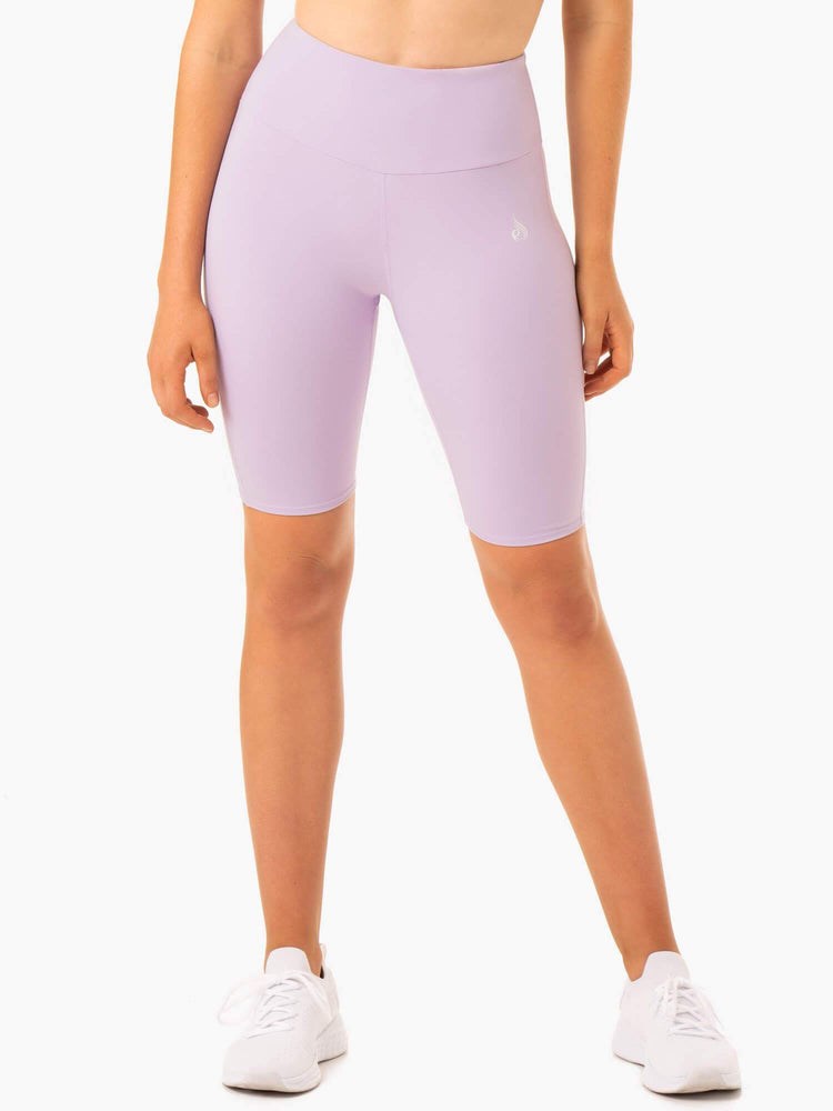 Ryderwear Staples Scrunch Bum Bike Shorts Lilac | AKISEY306