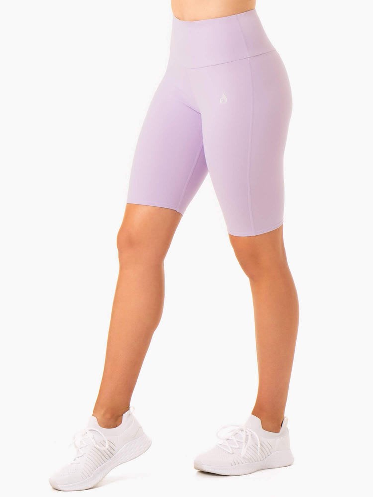 Ryderwear Staples Scrunch Bum Bike Shorts Lilac | AKISEY306