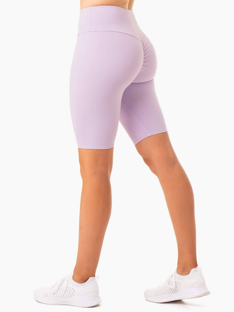 Ryderwear Staples Scrunch Bum Bike Shorts Lilac | AKISEY306