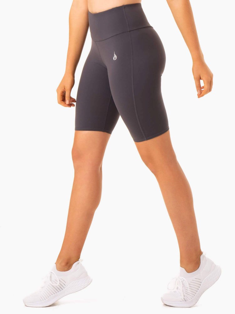 Ryderwear Staples Scrunch Bum Bike Shorts Charcoal | BVSZMQ931