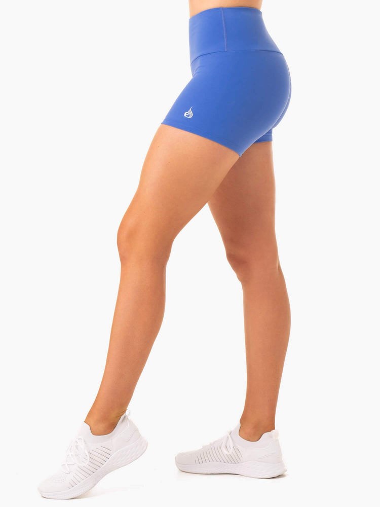 Ryderwear Staples Scrunch Bum Booty Shorts Niebieskie | KCMDXF150