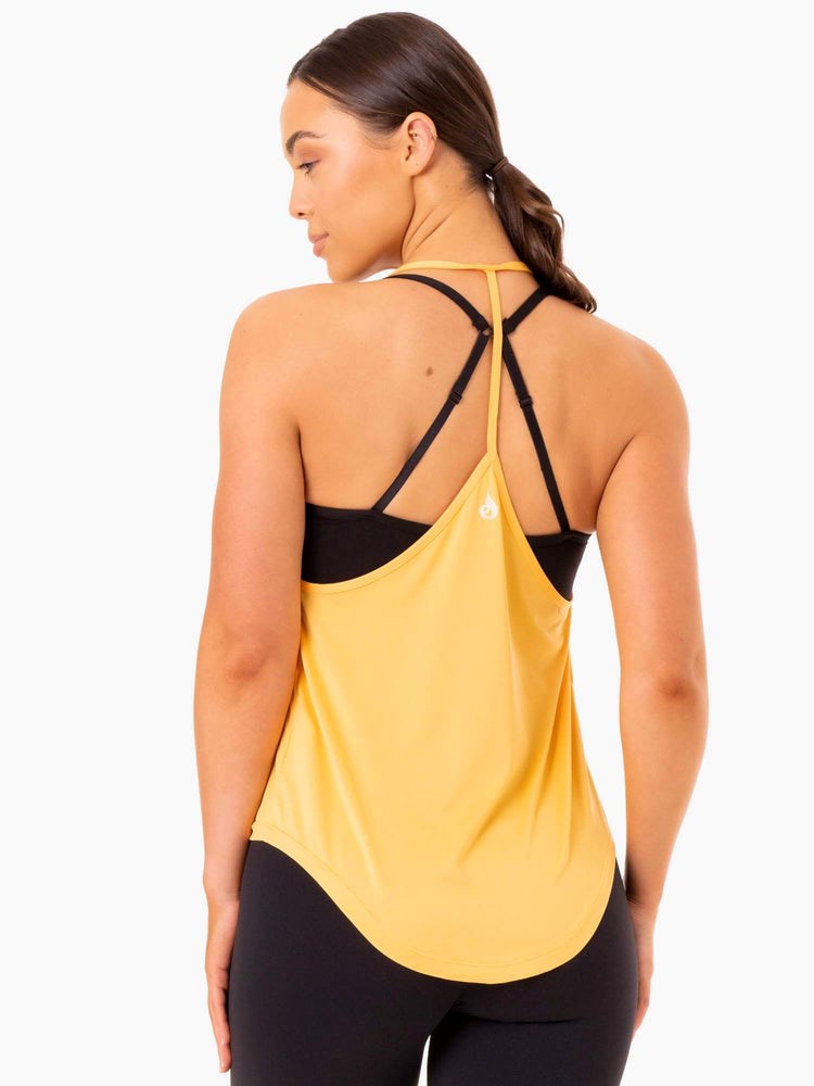 Ryderwear Staples Slinky T-Back Mango | FQLAXB013