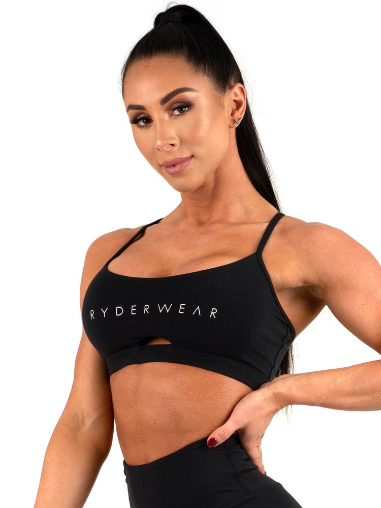 Ryderwear Staples Sports Bra Czarne | BEHJGQ538