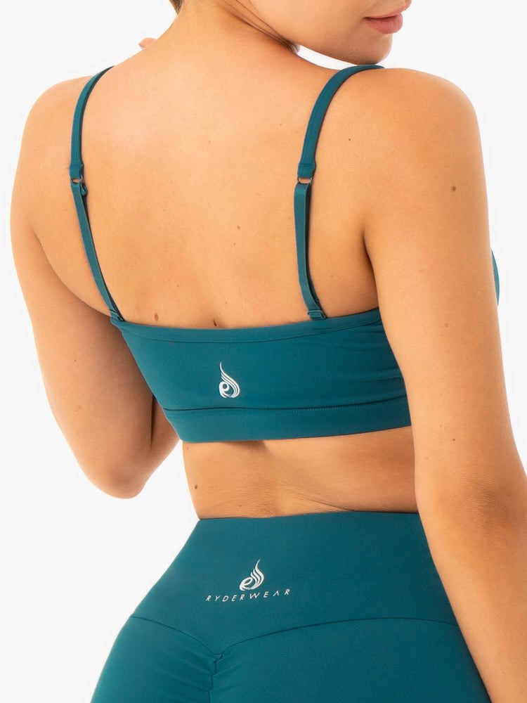 Ryderwear Staples Sports Bra Emerald | ANVURK394