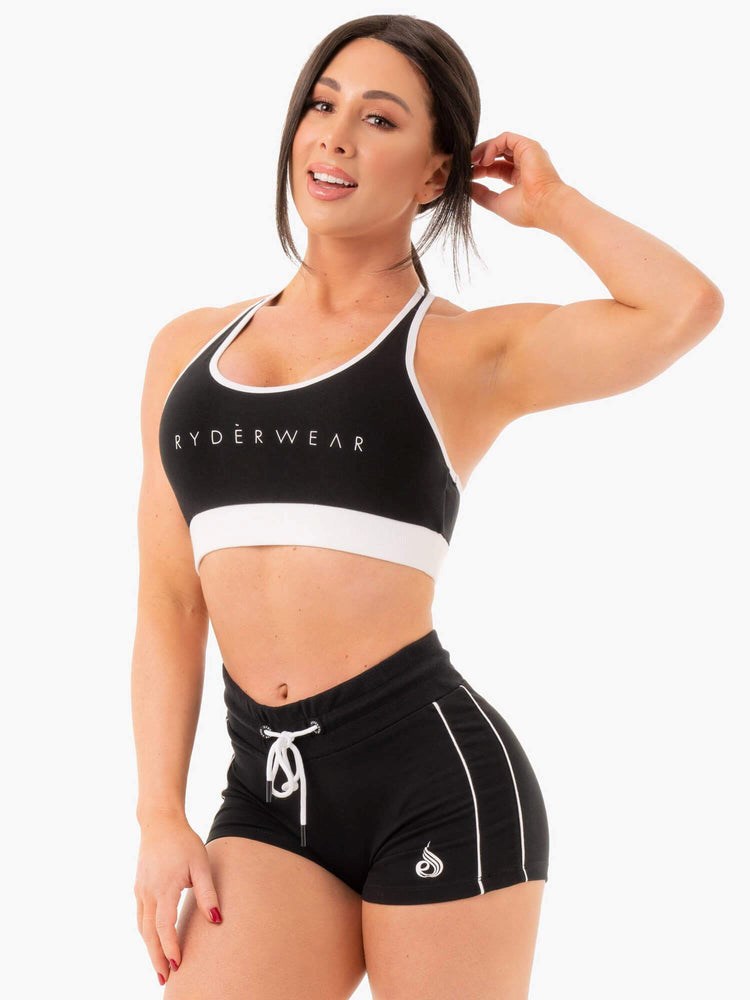 Ryderwear Track Sports Bra Czarne | PIOMSZ805