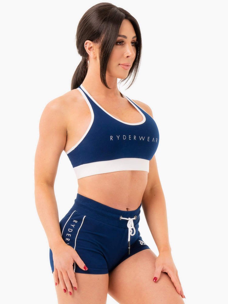 Ryderwear Track Sports Bra Granatowe | FMWYXK947