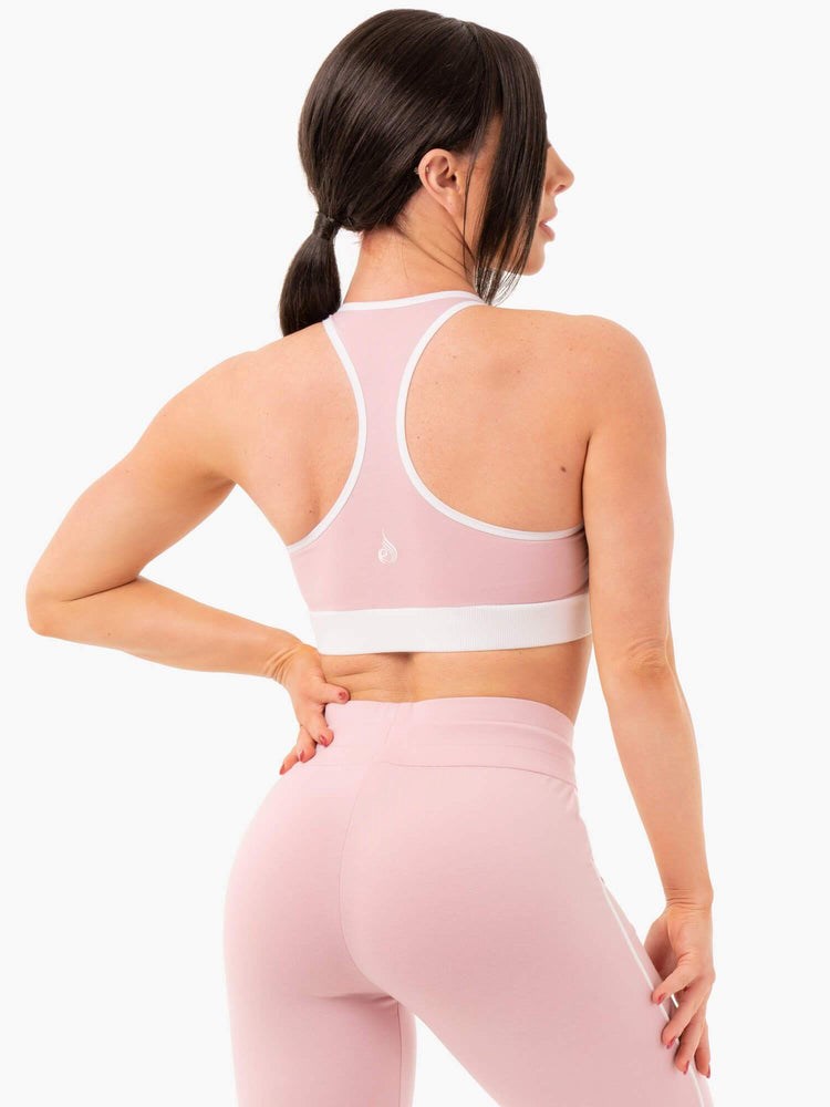 Ryderwear Track Sports Bra Różowe | JPFMUV860