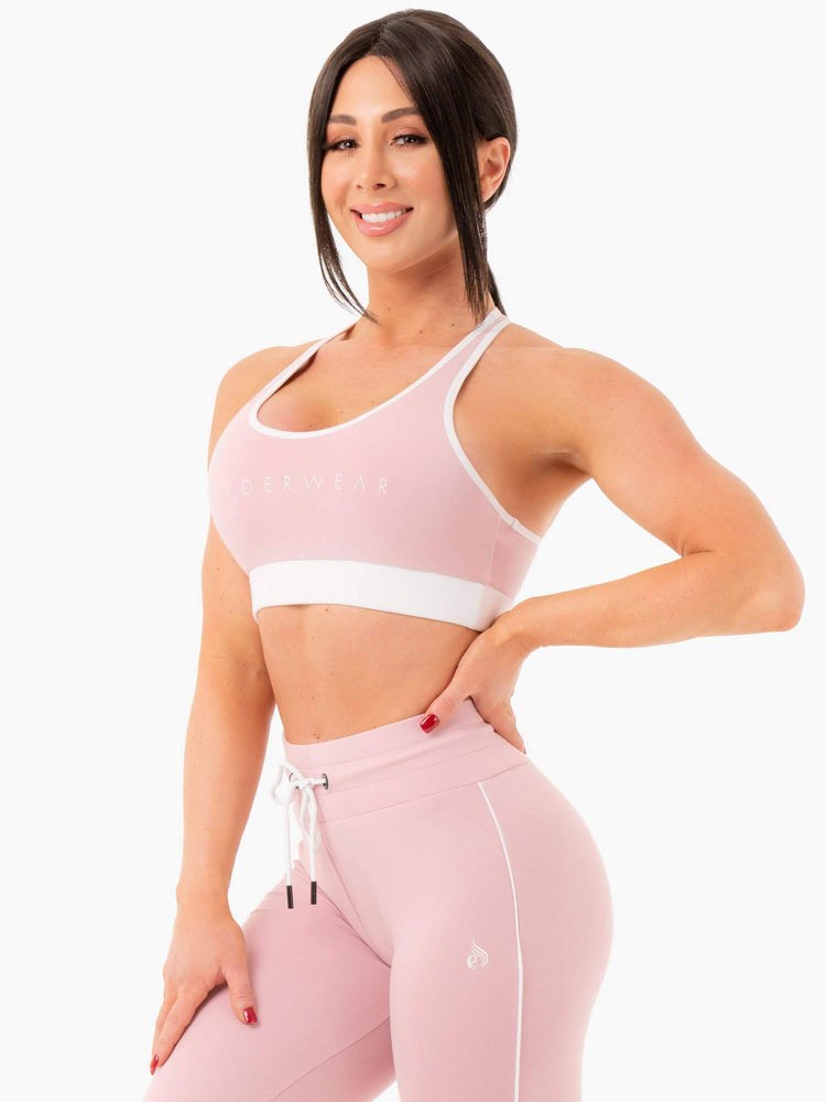 Ryderwear Track Sports Bra Różowe | JPFMUV860