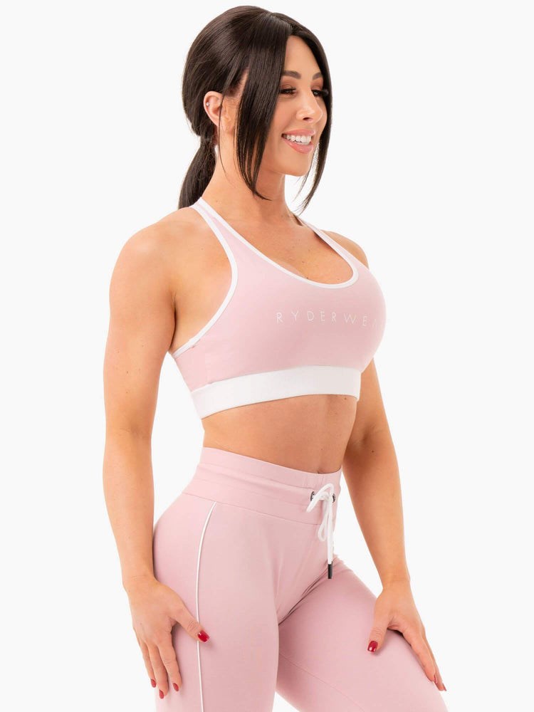 Ryderwear Track Sports Bra Różowe | JPFMUV860