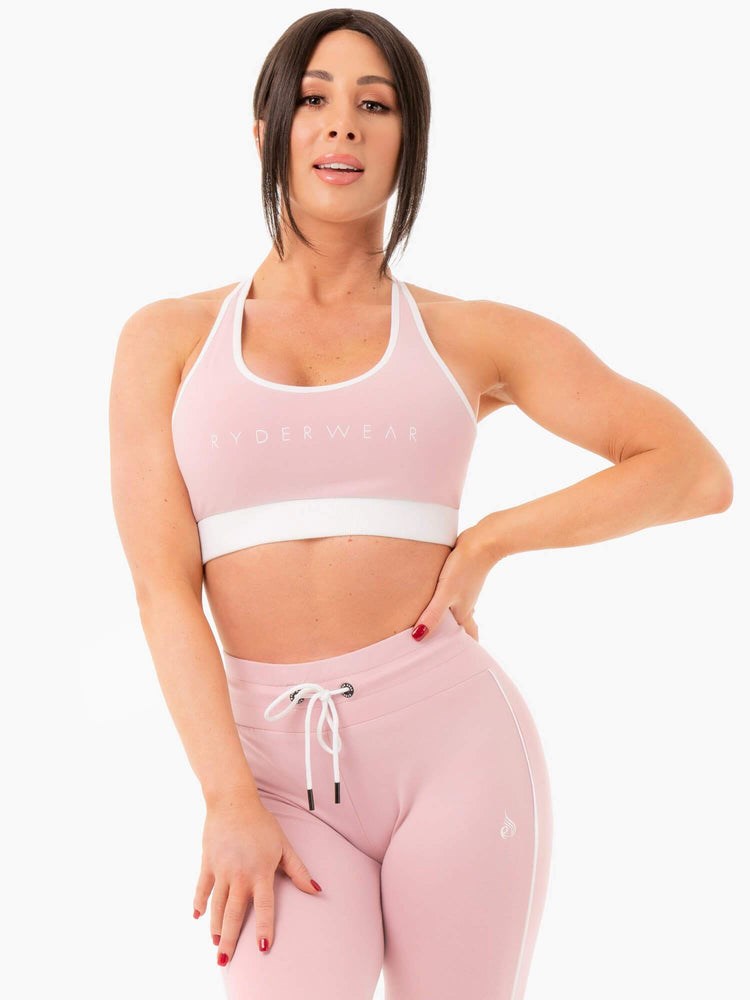 Ryderwear Track Sports Bra Różowe | JPFMUV860