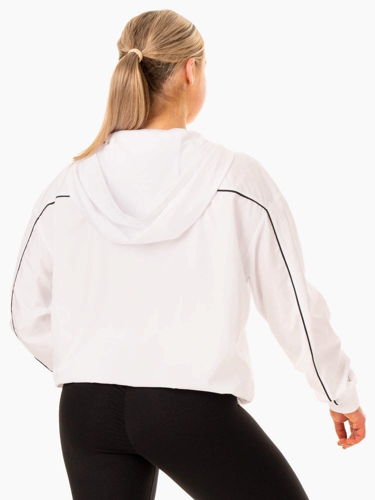 Ryderwear Ultimate Windbreaker Białe | MUTZQX075