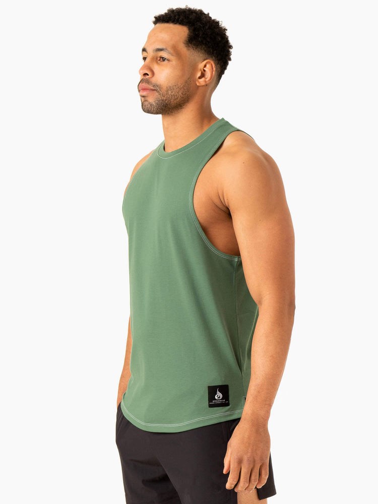 Ryderwear Vital Baller Tank Zielone | RNJVZD894