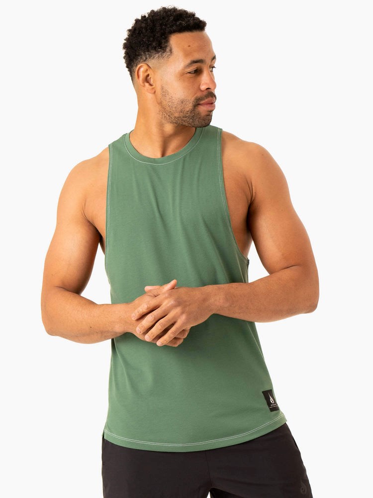 Ryderwear Vital Baller Tank Zielone | RNJVZD894