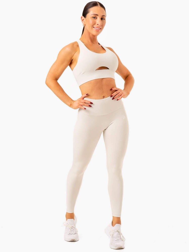 Ryderwear Vital High Waisted Scrunch Leggings Szare | FQBJAR642