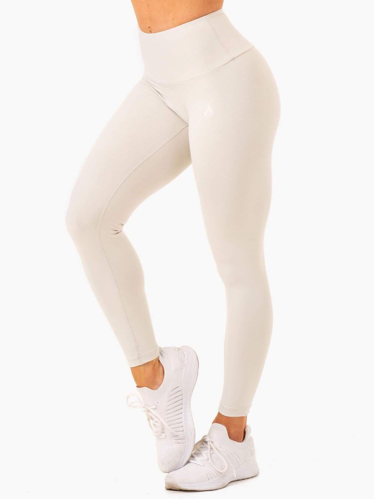 Ryderwear Vital High Waisted Scrunch Leggings Szare | FQBJAR642