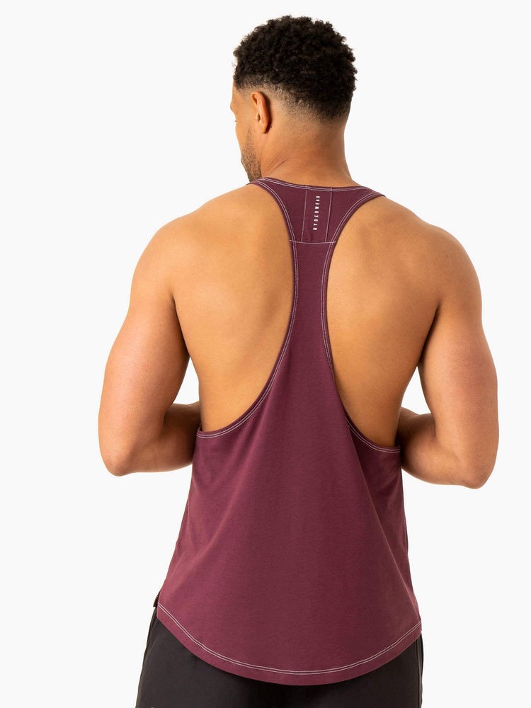 Ryderwear Vital Stringer T-Back Plum | CIOZJT962