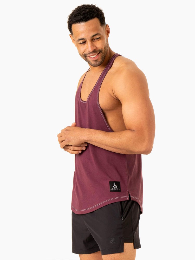 Ryderwear Vital Stringer T-Back Plum | CIOZJT962