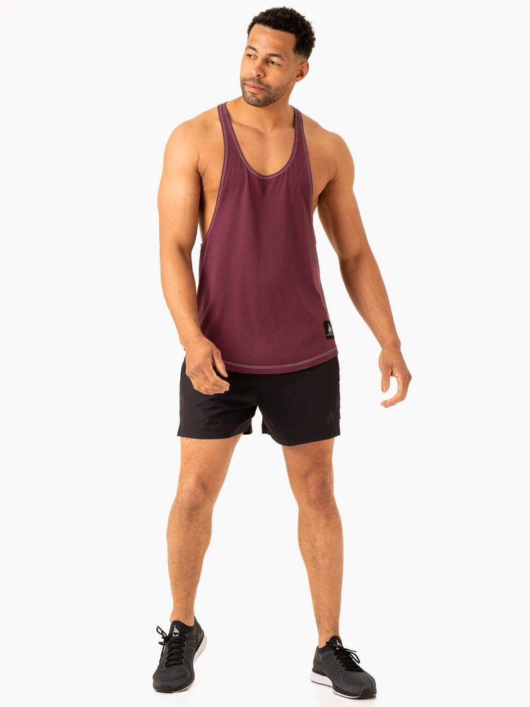 Ryderwear Vital Stringer T-Back Plum | CIOZJT962