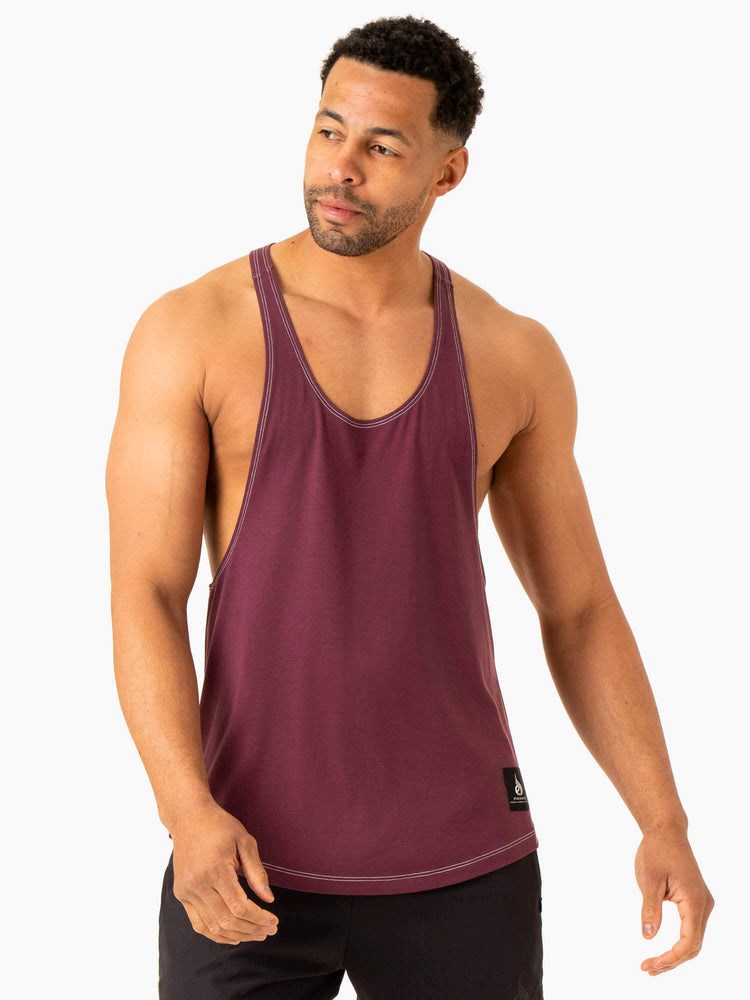 Ryderwear Vital Stringer T-Back Plum | CIOZJT962