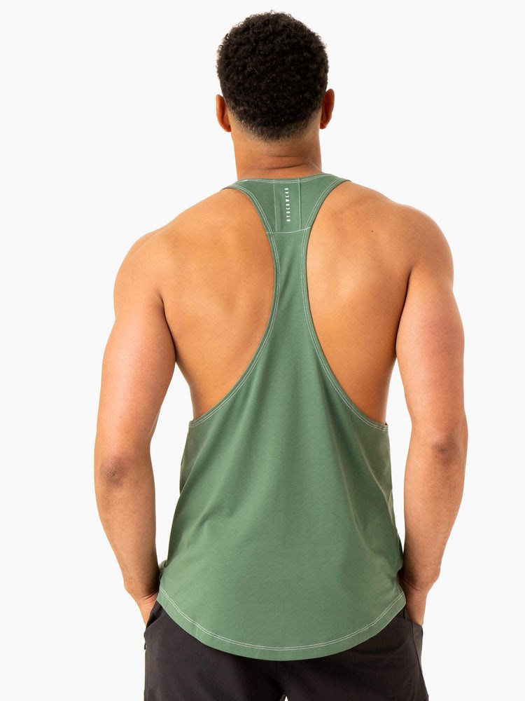 Ryderwear Vital Stringer T-Back Zielone | LQIMWY814