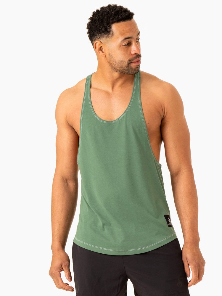 Ryderwear Vital Stringer T-Back Zielone | LQIMWY814