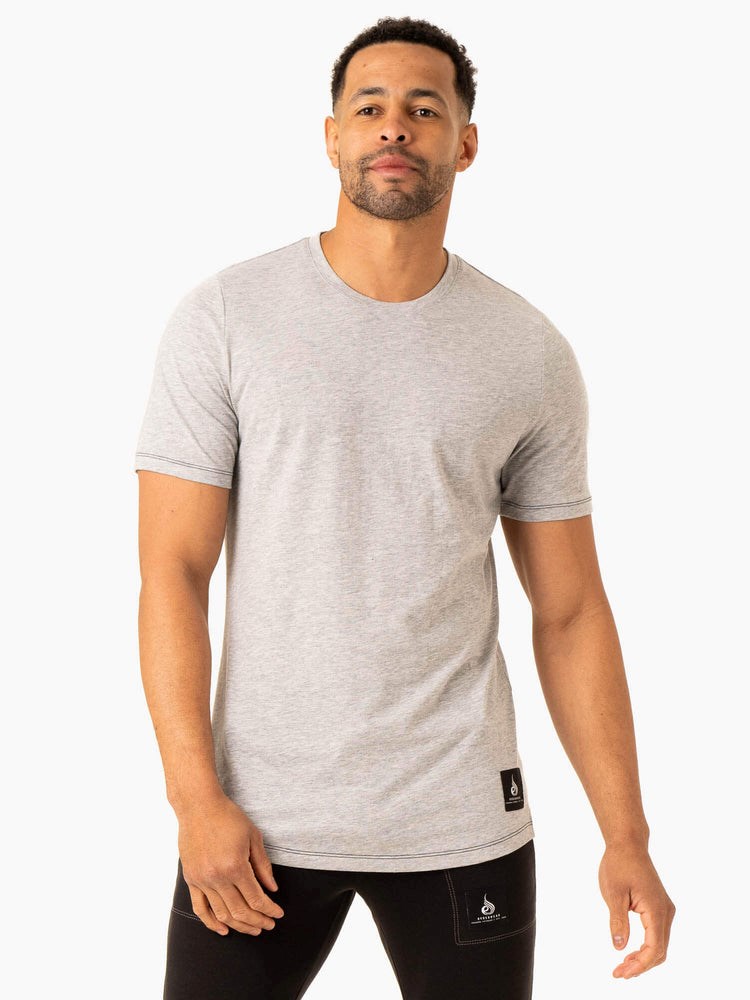 Ryderwear Vital T-Shirt Szare | SZMIJD387