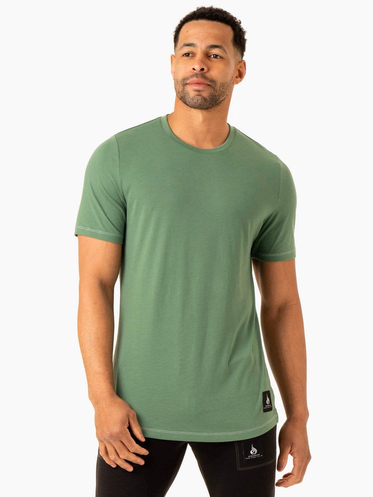 Ryderwear Vital T-Shirt Zielone | XYEUFH179