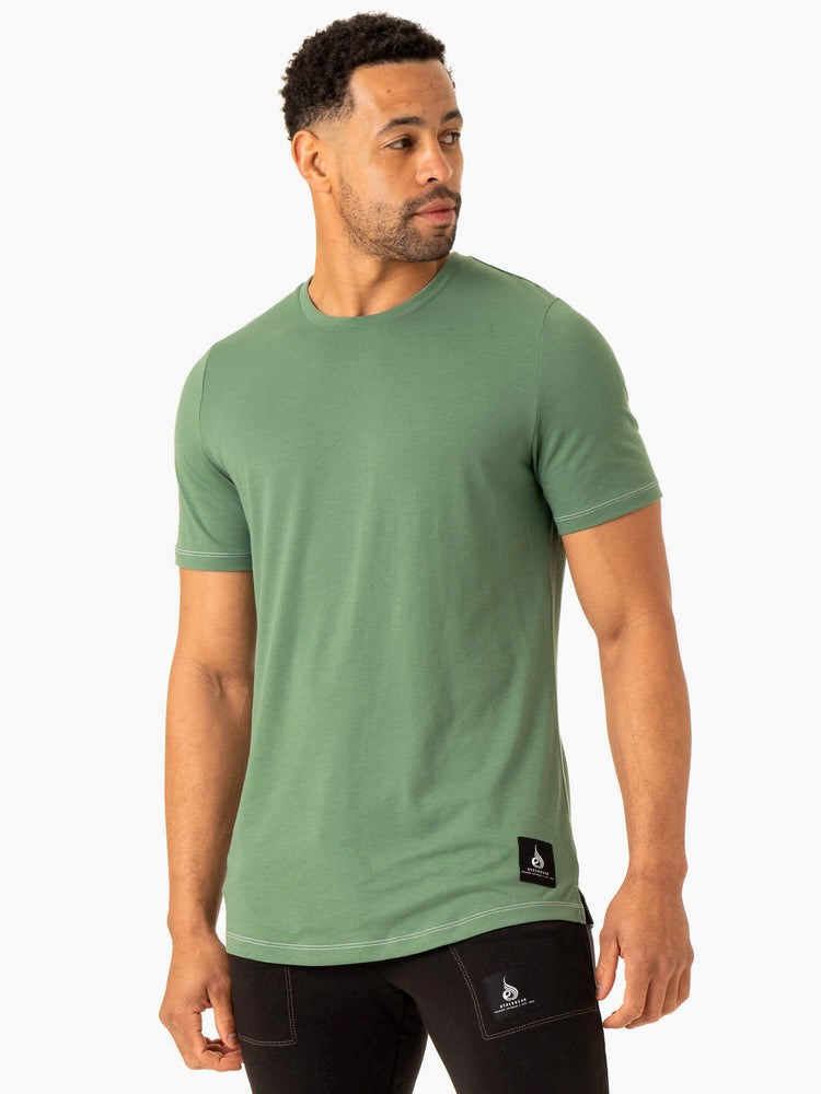 Ryderwear Vital T-Shirt Zielone | XYEUFH179