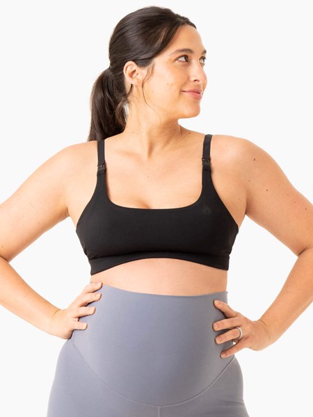 Ryderwear Active Bump Sports Bra Czarne | DRGVKS156