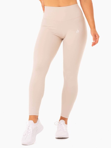 Ryderwear Base Full Length High Waisted Leggings Mushroom | DFYXCK067