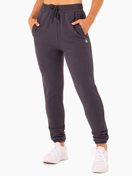 Ryderwear Base High Waisted Track Pants Charcoal | OGFPDH604