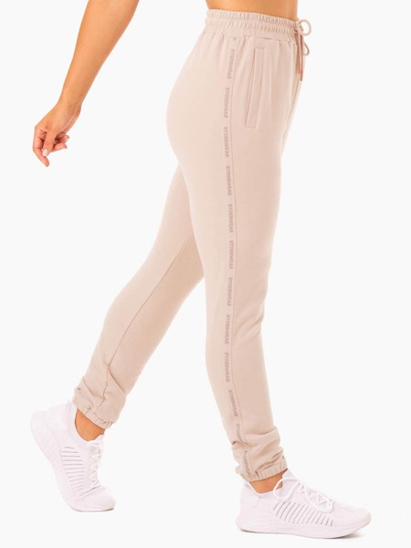 Ryderwear Base High Waisted Track Pants Mushroom | YGTRCB254