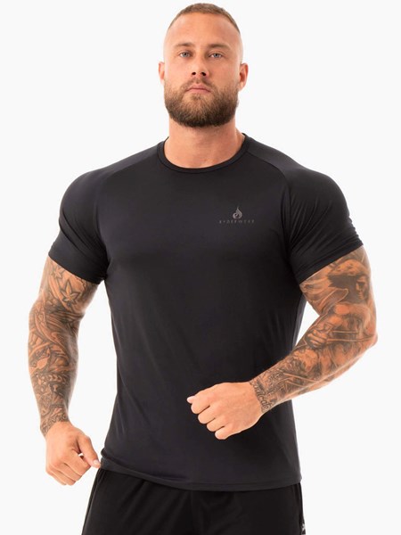 Ryderwear Breeze T-Shirt Czarne | GWPNRT648