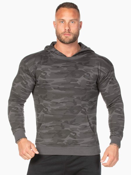 Ryderwear Camo Pullover Hoodie Czarne Camo | OXNFHL713