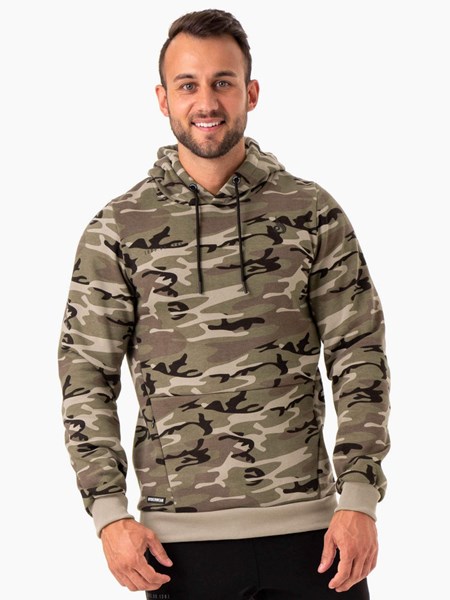 Ryderwear Camo Tech Pullover Hoodie Khaki Camo | DRGZNL680