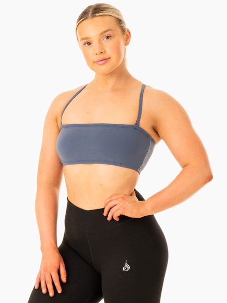 Ryderwear Convertible Bandeau Sports Bra Niebieskie | WABSNE501