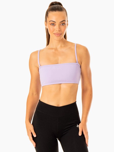 Ryderwear Convertible Bandeau Sports Bra Lawenda | ZFBXCE529