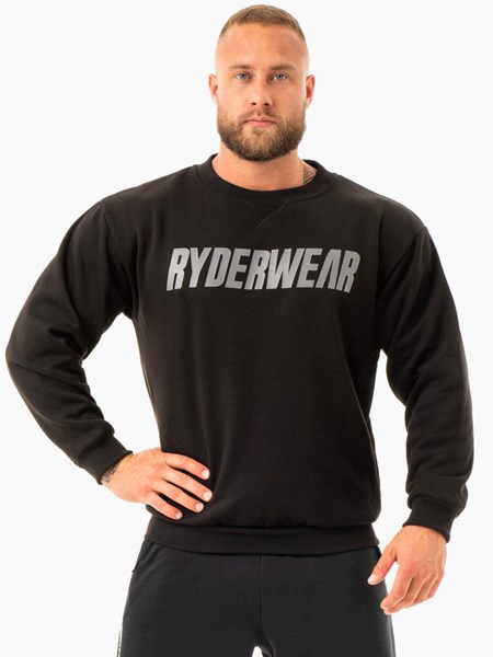 Ryderwear Ease Fleece Pullover Czarne | CVGWKM805