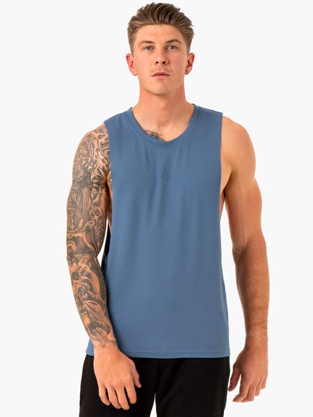 Ryderwear Enhance Baller Tank Niebieskie | LGWKPY562