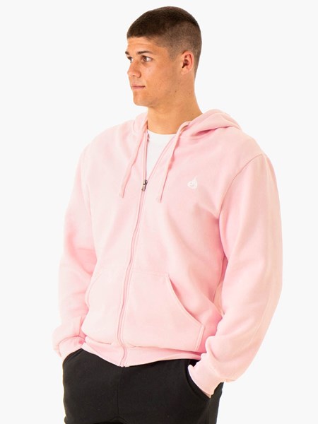 Ryderwear Essential Zip Up Jacket Różowe | FIHJVM980