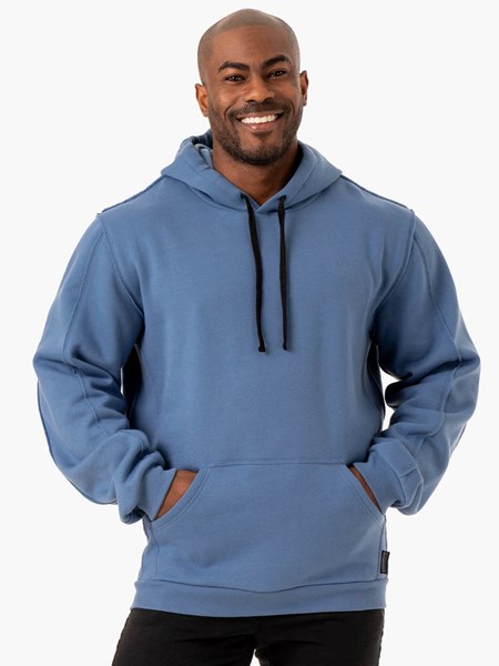 Ryderwear Force Pullover Hoodie Niebieskie | ARLFJV205