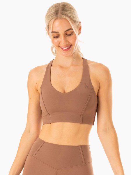 Ryderwear Form Sports Bra Mocha | FMYHSU469