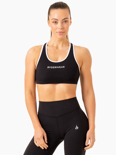 Ryderwear Frequency High Impact Sports Bra Czarne | OZKTHR892