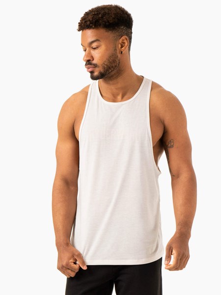 Ryderwear Heritage Baller Tank Białe | QMFRVJ234