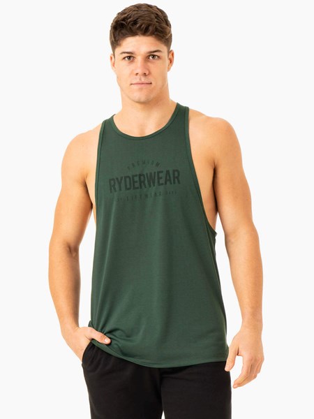 Ryderwear Heritage Baller Tank Zielone | BITEVC651